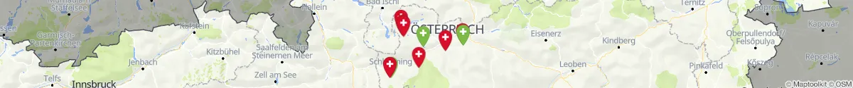 Kartenansicht für Apotheken-Notdienste in der Nähe von Schladming (Liezen, Steiermark)